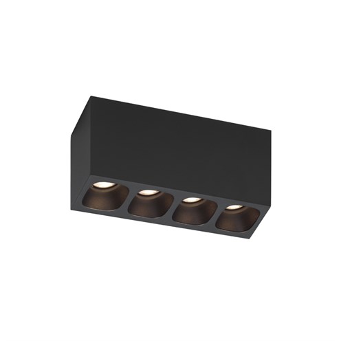 Wever & Ducré+PIRRO SPOT SURFACE 4.0 LED 19.3W 1290lm 2700K CRI>90 32°, hämardatav phase-cut, laevalgusti, matt must