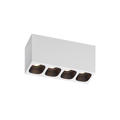 Wever & Ducré+PIRRO SPOT SURFACE 4.0 LED 19.3W 1290lm 2700K CRI>90 32°, hämardatav phase-cut, laevalgusti, matt valge/matt must