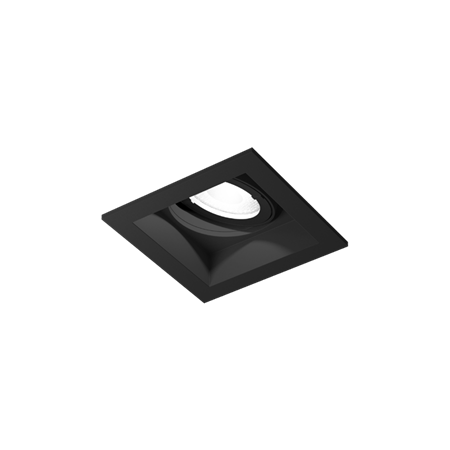 Wever & Ducré+PLANO petit 1.0 LED 7W 540lm 2700K CRI>90 34°, süvisvalgusti, must, liiteseadmeta
