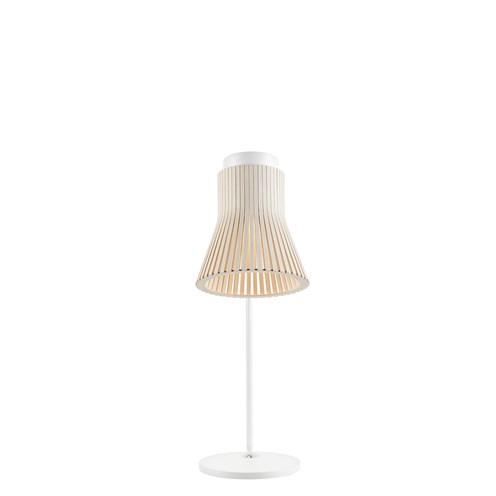 Secto Design+Petite 4620 LED 4,9W (max. 7W) GX53 470lm 3000K, hämardatav, lauavalgusti, valge/kasespoon