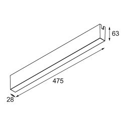 Modular+Track 48V 100W pinnapealne liiteseade