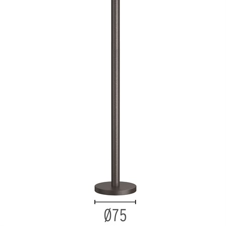 FLOS Outdoor+Pole with base H300 valgusti post, pruun