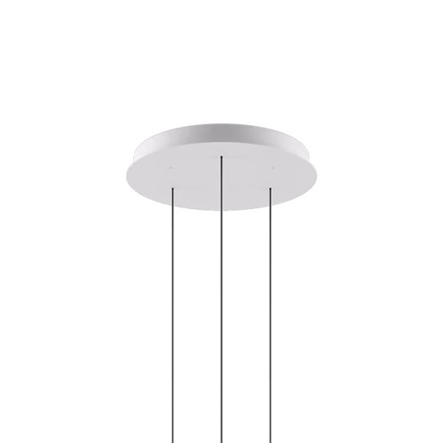 Lodes+Round Canopy for 3 lights, matt valge