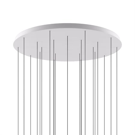 Lodes+ROUND CANOPY 24 LIGHTS FOR CLUSTERS ø 100CM, matt valge