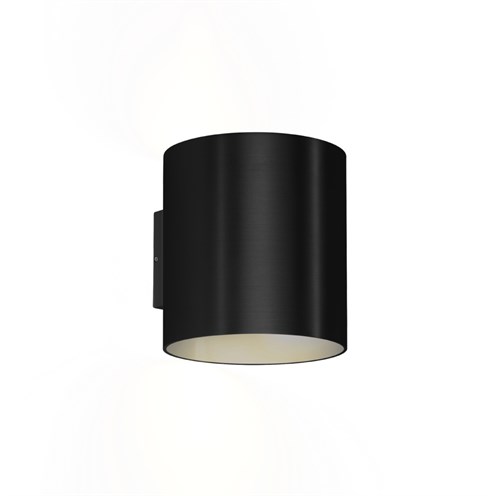 Wever & Ducré+RAY WALL OUTDOOR 4.0 LED 11W 650lm 2700K CRI>90, hämardatav phase-cut, IP65, välisvalgusti, matt must
