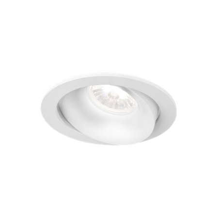 Wever & Ducré+RONY 1.0 LED 9W 710lm 2700K CRI>90 36°, süvisvalgusti, valge, liiteseadmeta
