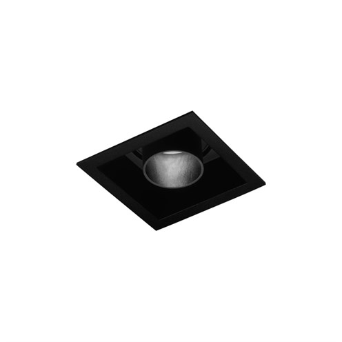 Wever & Ducré+SNEAK TRIM 1.0 LED 6/8.8W 340/460lm 350/500mA 2700K CRI>90 30°, süvisvalgusti, matt must, liiteseadmeta