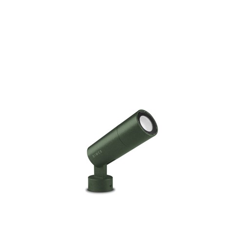 Simes+FLOWER 35 LED 6,5W 251lm 3000K CRI>90 14°, hämardatav PWM, IP66, välisvalgusti, tumeroheline, liiteseadmeta