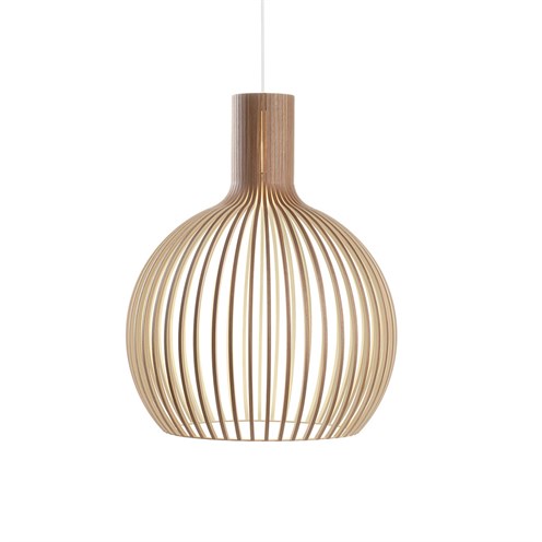 Secto Design+Octo 4240 LED 8W (max. 20W) E27 806lm 2700-6500K, hämardatav, rippvalgusti, pähkel