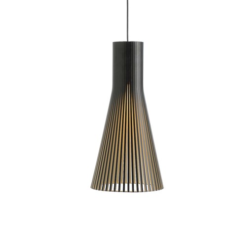 Secto Design+Secto 4200 60W E27 d=30cm h=60cm must rippvalgusti