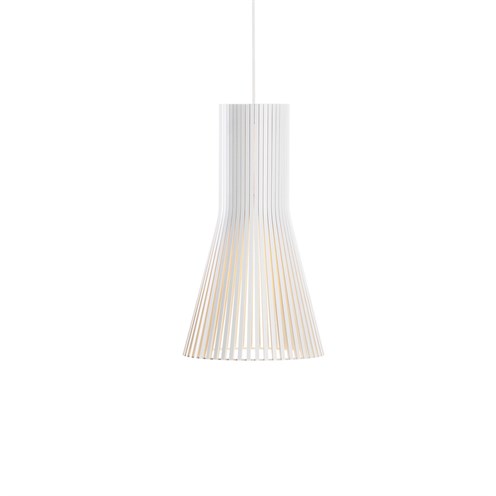 Secto Design+Secto 4201 60W E27 h=45cm d=25cm valge rippvalgusti