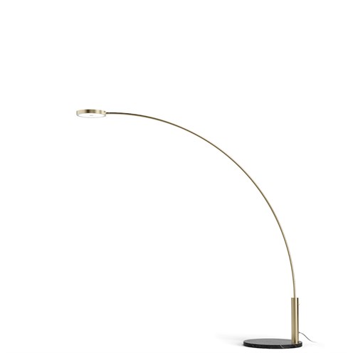 Panzeri+Dip LED 18W 1931lm 2700K CRI>90, hämardatav Push dim, põrandavalgusti, šampanja/must marmor