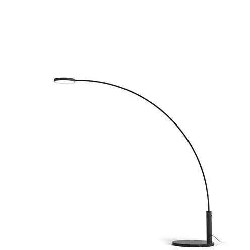 Panzeri+Dip LED 18W 1931lm 2700K CRI>90, hämardatav Push dim, põrandavalgusti, matt must/must marmor