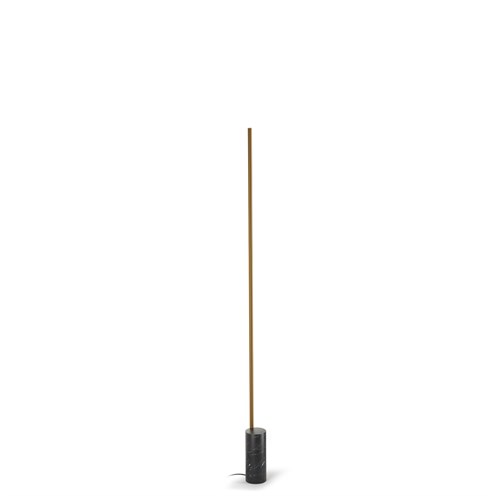 Panzeri+Hilow Line Floor LED 39W 2714lm 2700K CRI>90, lülitiga hämardatav, põrandavalgusti, pronks, must marmor