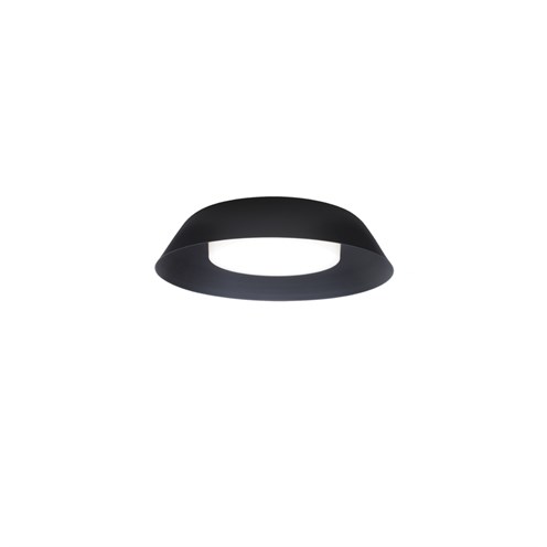 Wever & Ducré+TOWNA 1.0 LED 12W 1030lm 2700K CRI>90, hämardatav phase-cut, IP44, laevalgusti, matt must