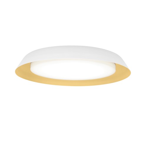 Wever & Ducré+TOWNA 3.0 LED 32W 3050lm 2700K CRI>90, hämardatav phase-cut, IP44, laevalgusti, matt valge/kuldne