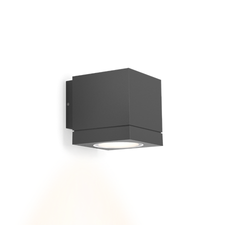 Wever & Ducré+TUBE CARRÉ WALL 1.0 LED 12W 630lm 3000K CRI>90 36°, IP65, hämardatav phase-cut, seinavalgusti, antratsiithall