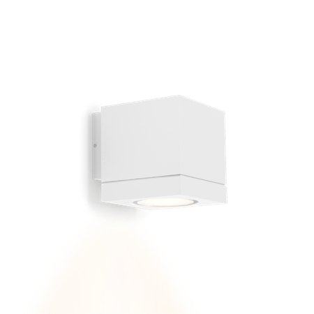 Wever & Ducré+TUBE CARRÉ WALL 1.0 LED 12W 630lm 3000K CRI>90 36°, IP65, hämardatav phase-cut, seinavalgusti, matt valge
