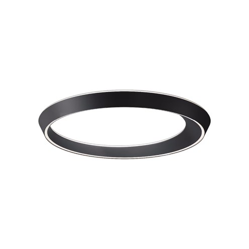Lodes+Tidal LED 46W 8589lm 2700K CRI>90, hämardatav phase-cut, üles/alla valgusega laevalgusti, matt must