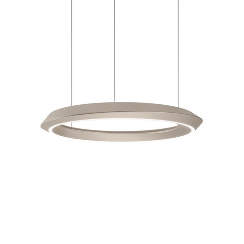 Lodes+Tidal LED 33W 6120lm 2700K CRI>90, hämardatav DALI, üles/alla valgusega rippvalgusti, matt šampanja, laerosett valge