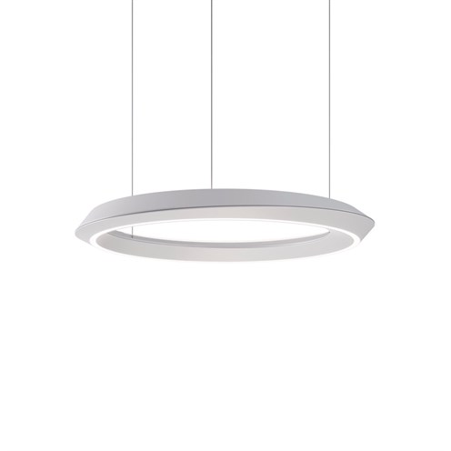 Lodes+Tidal LED 33W 6120lm 2700K CRI>90, hämardatav DALI, üles/alla valgusega rippvalgusti, matt valge, laerosett valge