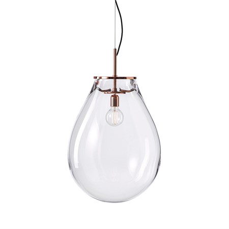 Bomma+Tim Pendant Medium max. 13W E27 (komplektis G95 6W 540lm 2700K CRI>90), rippvalgusti, klaar, harjatud vask