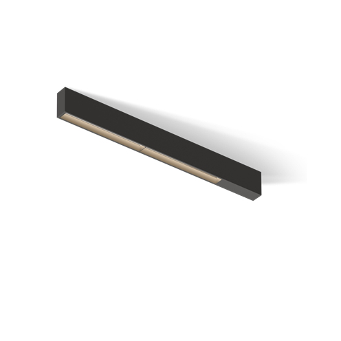 Vibia+Offset Linear High Comfort LED 27,4W 3348lm 2700K CRI>90 UGR<19, hämardatav DALI, laevalgusti, must