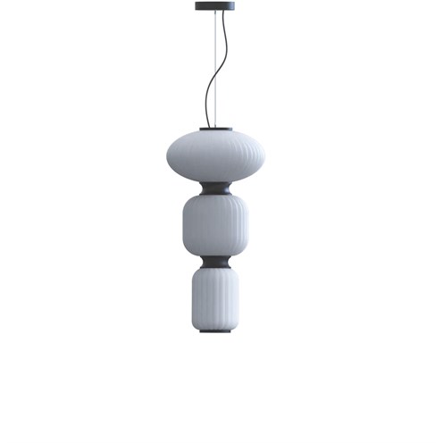 Robin+Whiteberries Trio LED 14W 1000lm 3000K CRI>90, rippvalgusti, matt must