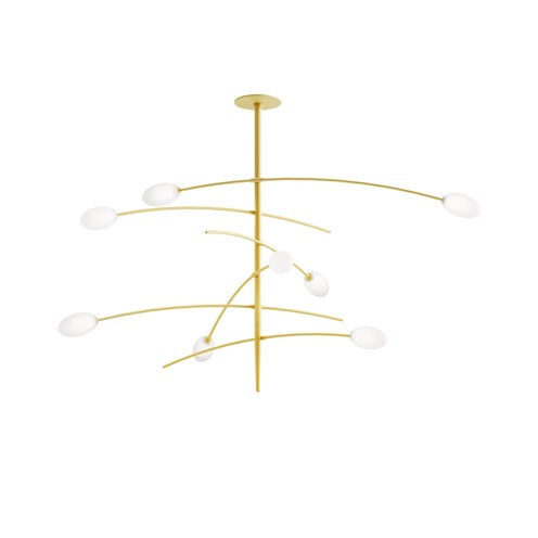 Panzeri+Roris LED 24W G9 1272lm 2700K, süvisvalgusti, matt messing