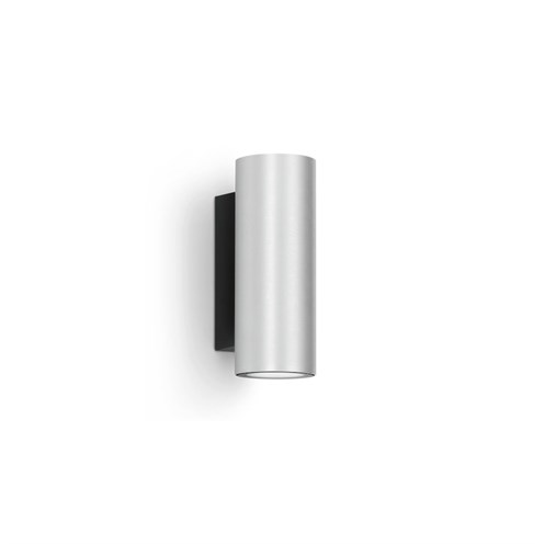 Lombardo+Ago Applique U&D LED 10W 996lm 3000K 40°, hämardatav phase-cut, IP66, välisvalgusti, anodeeritud hall