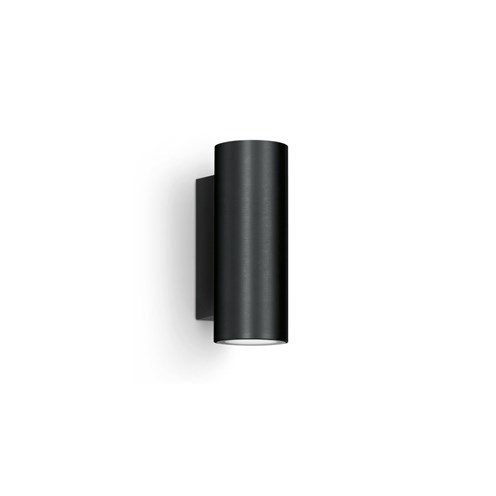 Lombardo+Ago Applique U&D LED 10W 996lm 3000K 40°, hämardatav phase-cut, IP66, välisvalgusti, anodeeritud must
