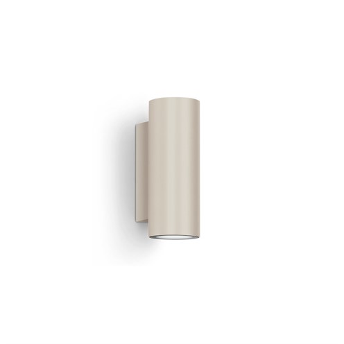Lombardo+Ago Applique U&D LED 10W 996lm 3000K 40°, hämardatav phase-cut, IP66, välisvalgusti, liivatooni