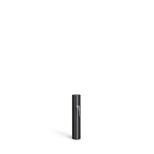 Lombardo+Ago Bollard H300 1L LED 10W 270lm 3000K, IP66, välisvalgusti, anodeeritud must, liiteseadmeta