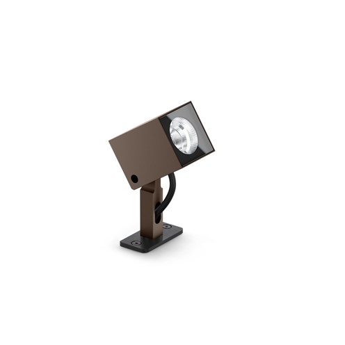 Lombardo+Ago Q Garden LED 6W 568lm 3000K 40°, hämardatav phase-cut, IP66, välisvalgusti, pronks
