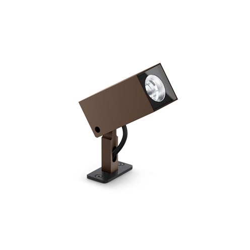 Lombardo+Ago Q Garden Power LED 10W 933lm 3000K 40°, hämardatav phase-cut, IP66, välisvalgusti, pronks