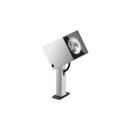 Lombardo+Ago Q Plus Garden LED 20W 1560lm 3000K 40°, hämardatav phase-cut, IP66, välisvalgusti, anodeeritud hall