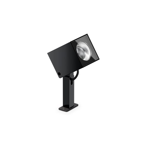 Lombardo+Ago Q Plus Garden LED 20W 1560lm 3000K 40°, hämardatav phase-cut, IP66, välisvalgusti, anodeeritud must