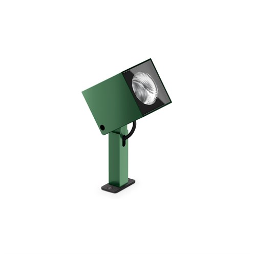 Lombardo+Ago Q Plus Garden LED 20W 1560lm 3000K 40°, hämardatav phase-cut, IP66, välisvalgusti, anodeeritud roheline