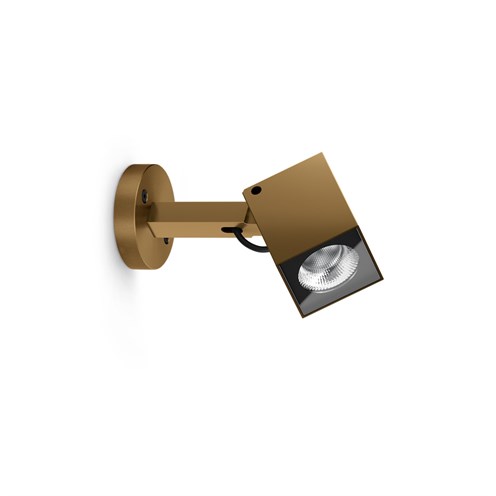 Lombardo+Ago Q Plus Wall LED 20W 1560lm 3000K 40°, hämardatav phase-cut, IP66, välisvalgusti, anodeeritud pruun