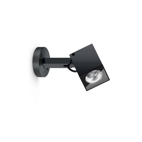 Lombardo+Ago Q Plus Wall LED 20W 1560lm 3000K 40°, hämardatav phase-cut, IP66, välisvalgusti, anodeeritud must