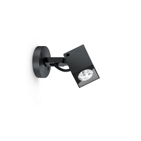 Lombardo+Ago Q Wall LED 6W 568lm 3000K 40°, hämardatav phase-cut, IP66, välisvalgusti, anodeeritud must