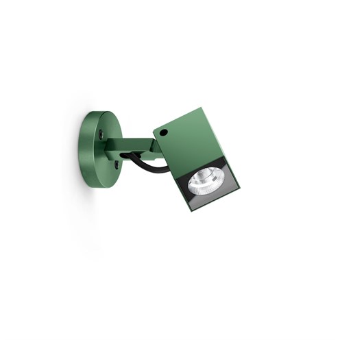 Lombardo+Ago Q Wall LED 6W 568lm 3000K 40°, hämardatav phase-cut, IP66, välisvalgusti, anodeeritud roheline