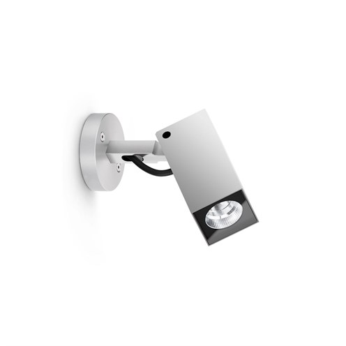 Lombardo+Ago Q Wall Power LED 10W 933lm 3000K 40°, hämardatav phase-cut, IP66, välisvalgusti, anodeeritud hall