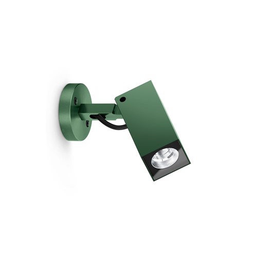 Lombardo+Ago Q Wall Power LED 10W 933lm 3000K 40°, hämardatav phase-cut, IP66, välisvalgusti, anodeeritud roheline