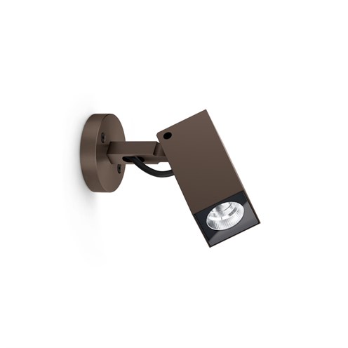 Lombardo+Ago Q Wall Power LED 10W 933lm 3000K 40°, hämardatav phase-cut, IP66, välisvalgusti, pronks