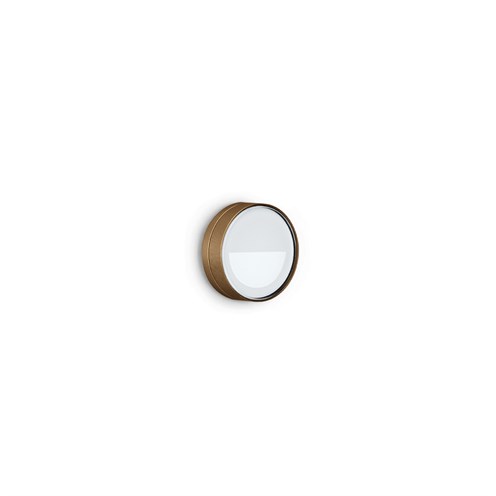 Lombardo+Ago Top Asimmetrico LED 2W 25lm 3000K, IP66, välisvalgusti, anodeeritud pruun, liiteseadmeta