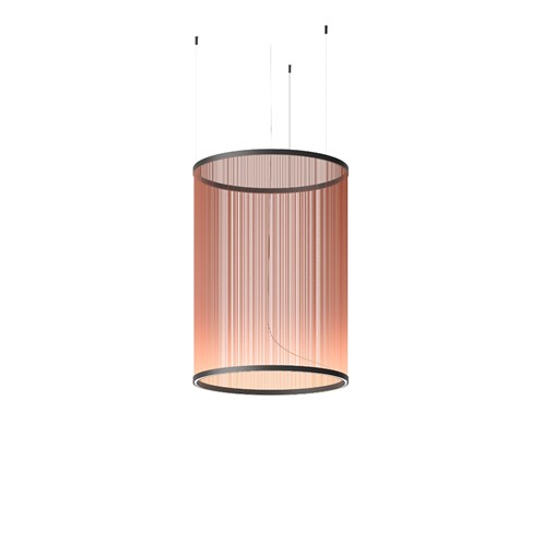 Vibia+Array LED 50W 6050lm 2700K CRI>90, hämardatav Push/DALI, rippvalgusti, terra red (NCS S 4040-Y70R)