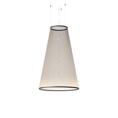 Vibia+Array Ø124x190 LED 76W 9196lm 2700K CRI>90, hämardatav Push/DALI, rippvalgusti, beež (NCS S 2005-Y50R)