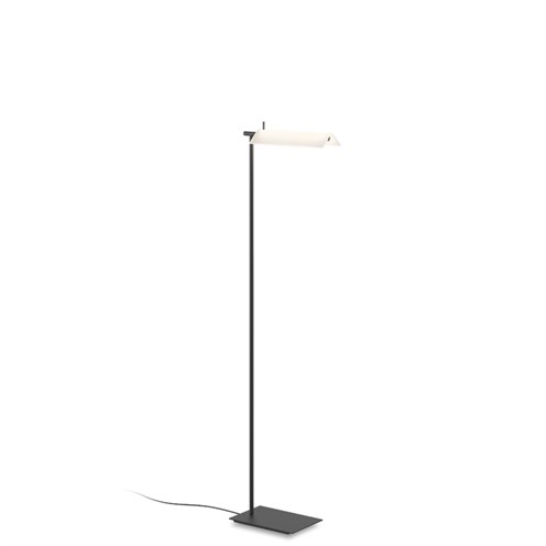 Vibia+Asia LED 3,4W 331lm 2700K CRI>90, hämardatav Push dim, põrandavalgusti, must (NCS S 8500-N)