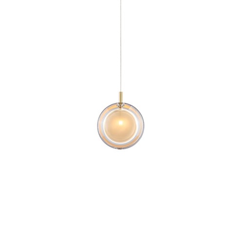 Bomma+Lens Single Pendant max. 1,2W G4 (komplektis 1,2W 100lm 2700K CRI>90), rippvalgusti, beež, harjatud kuld